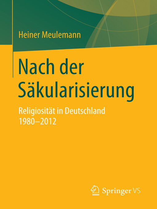 Title details for Nach der Säkularisierung by Heiner Meulemann - Available
